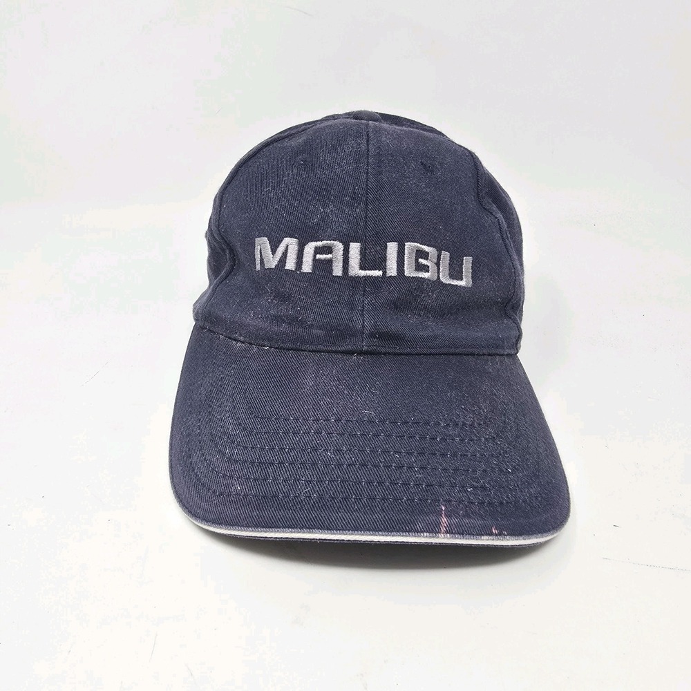 K-Products Vintage Malibu Blue Cap Hat Adjustable Cotton Distressed